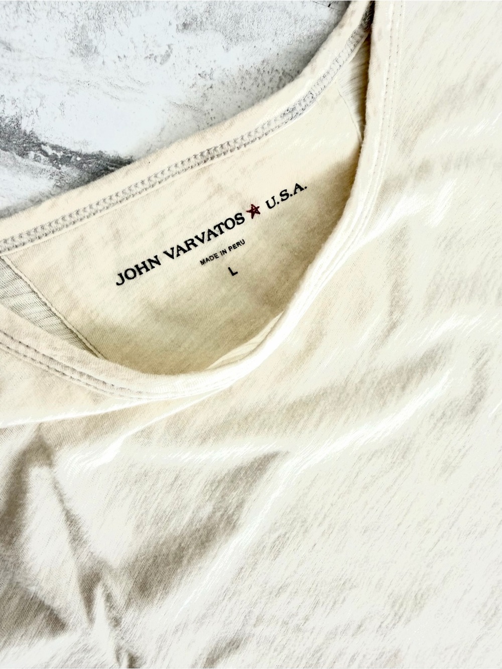 JOHN VARVATOS Slub Knit Shirt - Picture 3 of 3